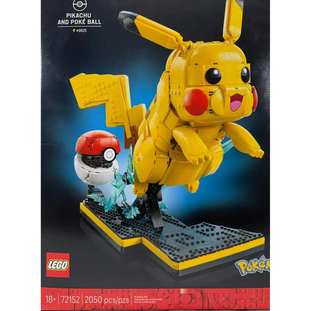 LEGO Pokemon Pikachu and Poke Ball Building Set 72152 Adult 2050 Pcs New - Picture 2 of 8